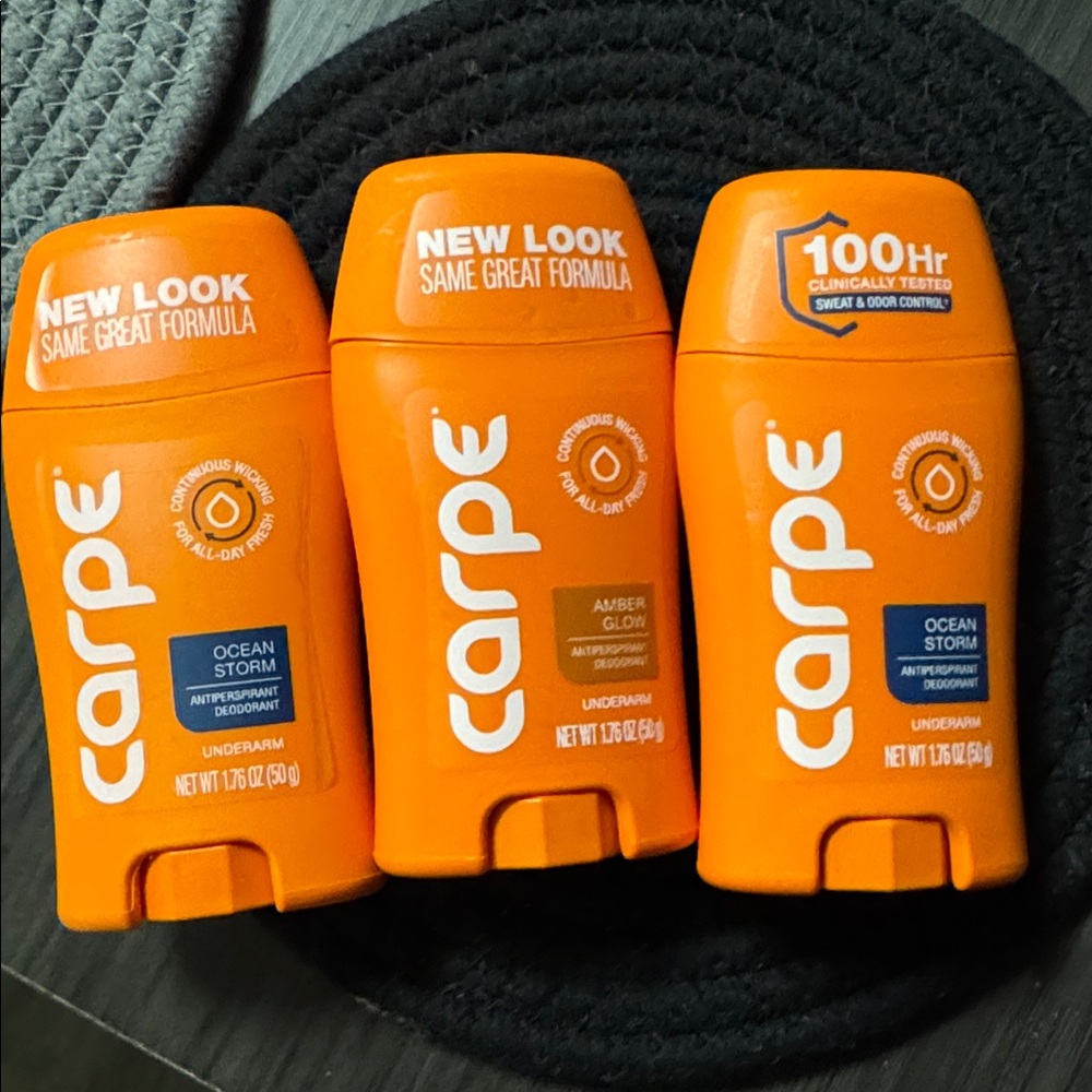 3 New Carpe Deodorant